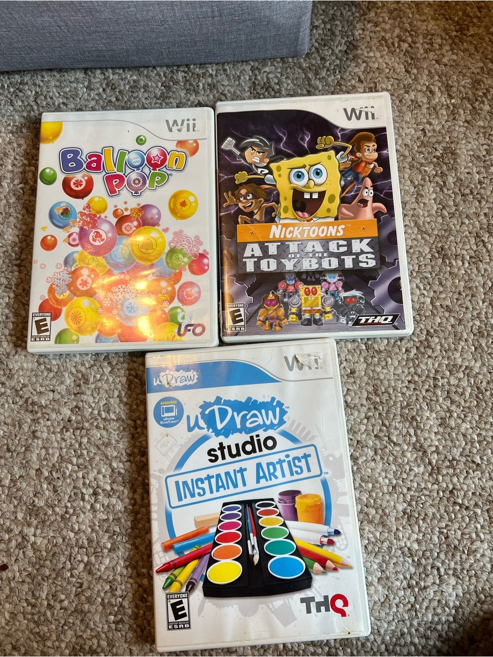 Lot of 3 Wii video games